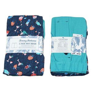 Tommy Bahama 2-Pack Soft Cotton Tropical Men's Knit Boxer Shorts Underwear NWT